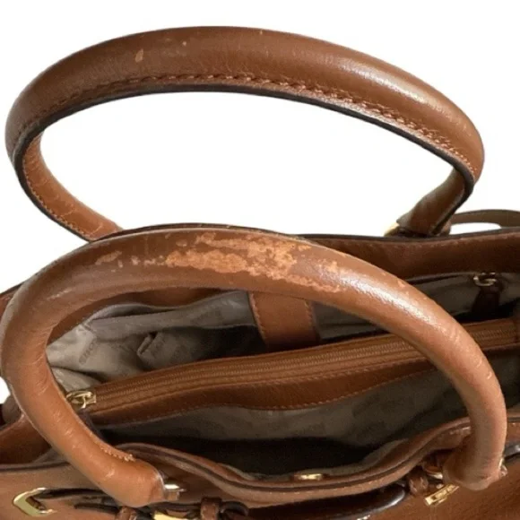 Michael Kors Hamilton Large East West Pebbled Leather Tote Shoulder Bag - Picture 8 of 10